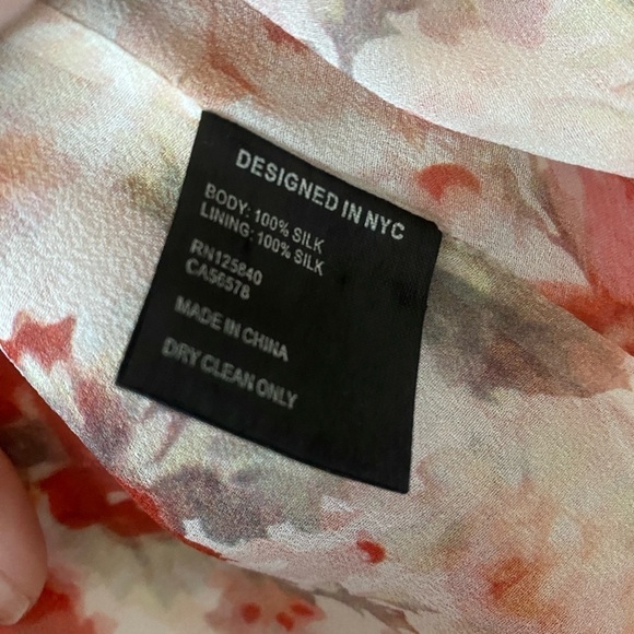 Intermix Charlie Floral Silk Pleated Tie Sleeve Blouse Exclusive by Intermix - Picture 6 of 6